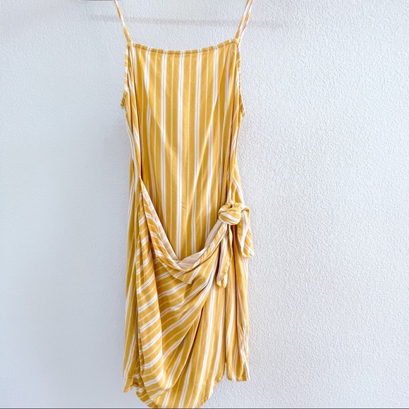 Urban Outfitters Yellow Wrap Dress - Picture 3 of 9
